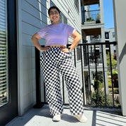 29" Inseam Be Yourself Pants - Checker Black