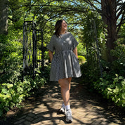 Gingham Dress - Black