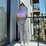 29" Inseam Be Yourself Pants - Checker Black