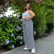 29" Inseam Be Yourself Pants - Checker Black