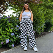 29" Inseam Be Yourself Pants - Checker Black