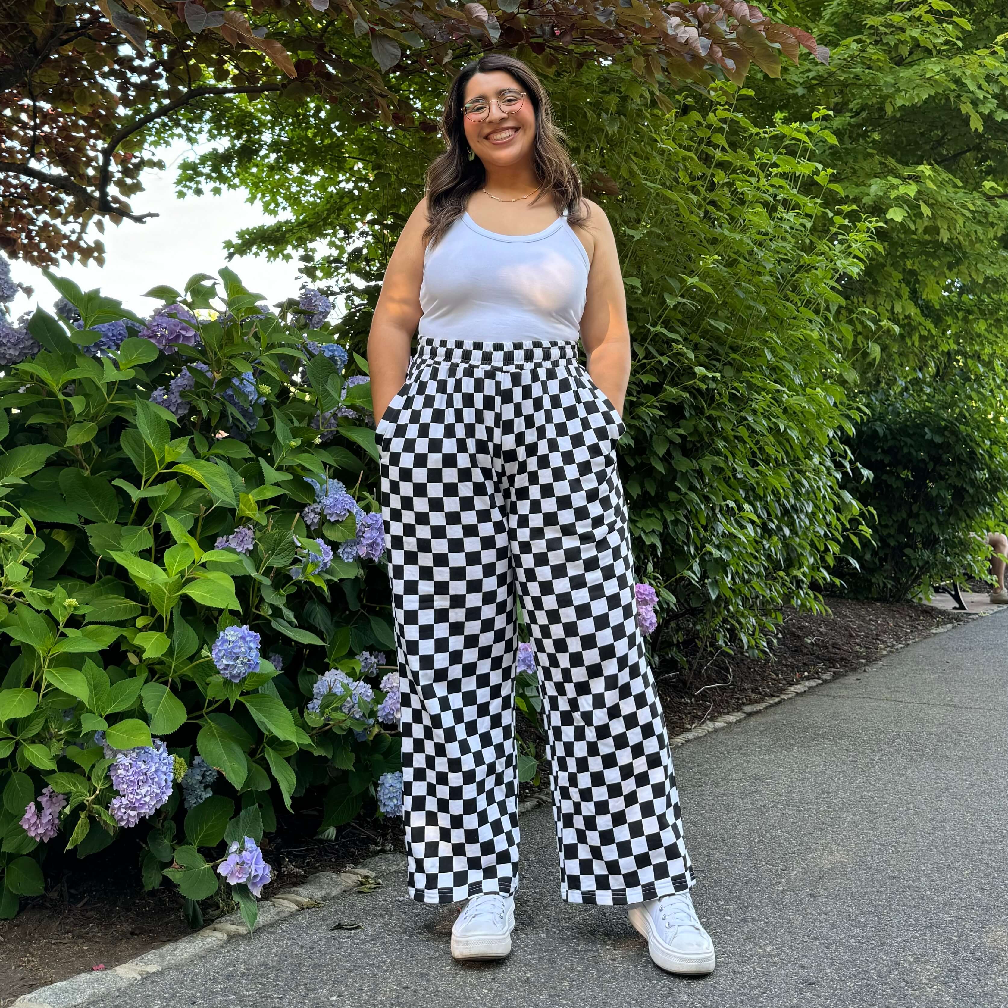 29" Inseam Be Yourself Pants - Checker Black