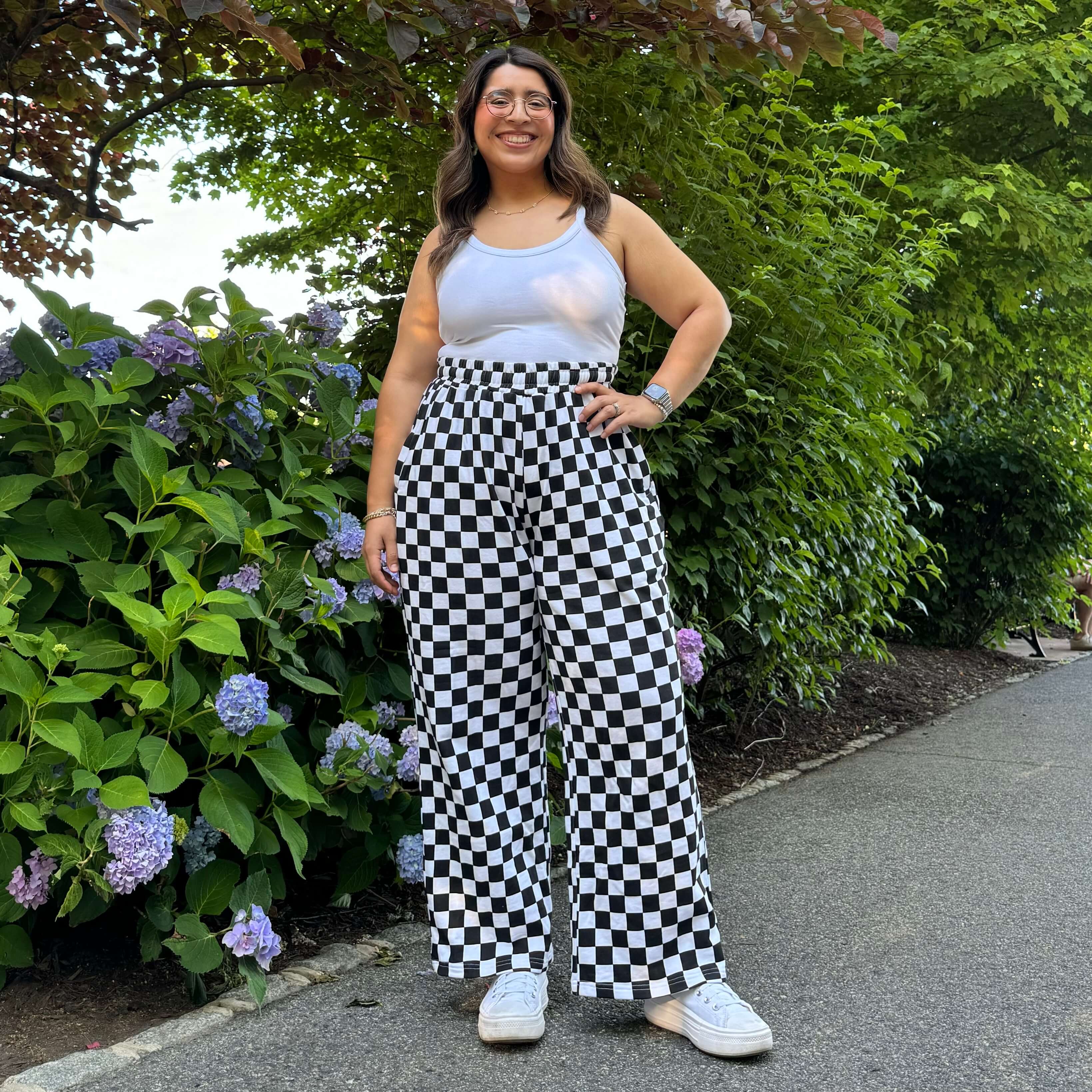 29" Inseam Be Yourself Pants - Checker Black