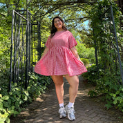 Gingham Dress - Tomato