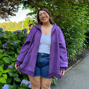 Zip-Up Hoodie - Purple Yam