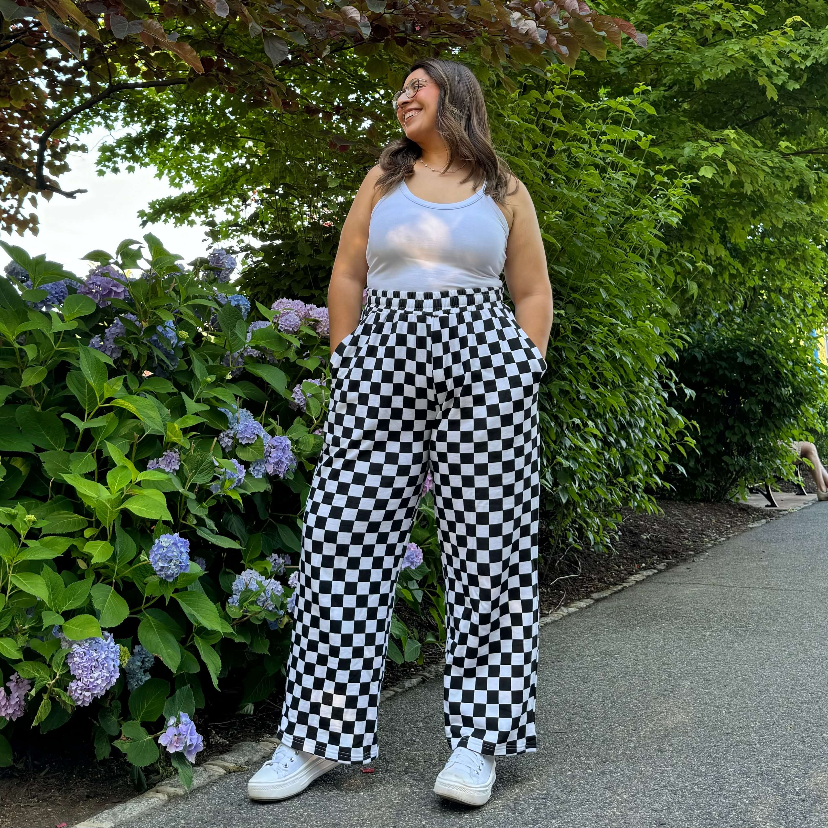 29" Inseam Be Yourself Pants - Checker Black