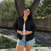 Effortless Button-Up - Black