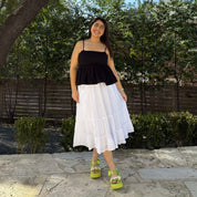 Smocked Strap Peplum Top - Black *Clearance Sale*