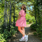 Gingham Dress - Tomato