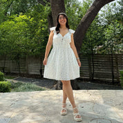 The Willow Dress - White Floral