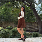 Autumn Corduroy Dress - Acorn *Clearance Sale*