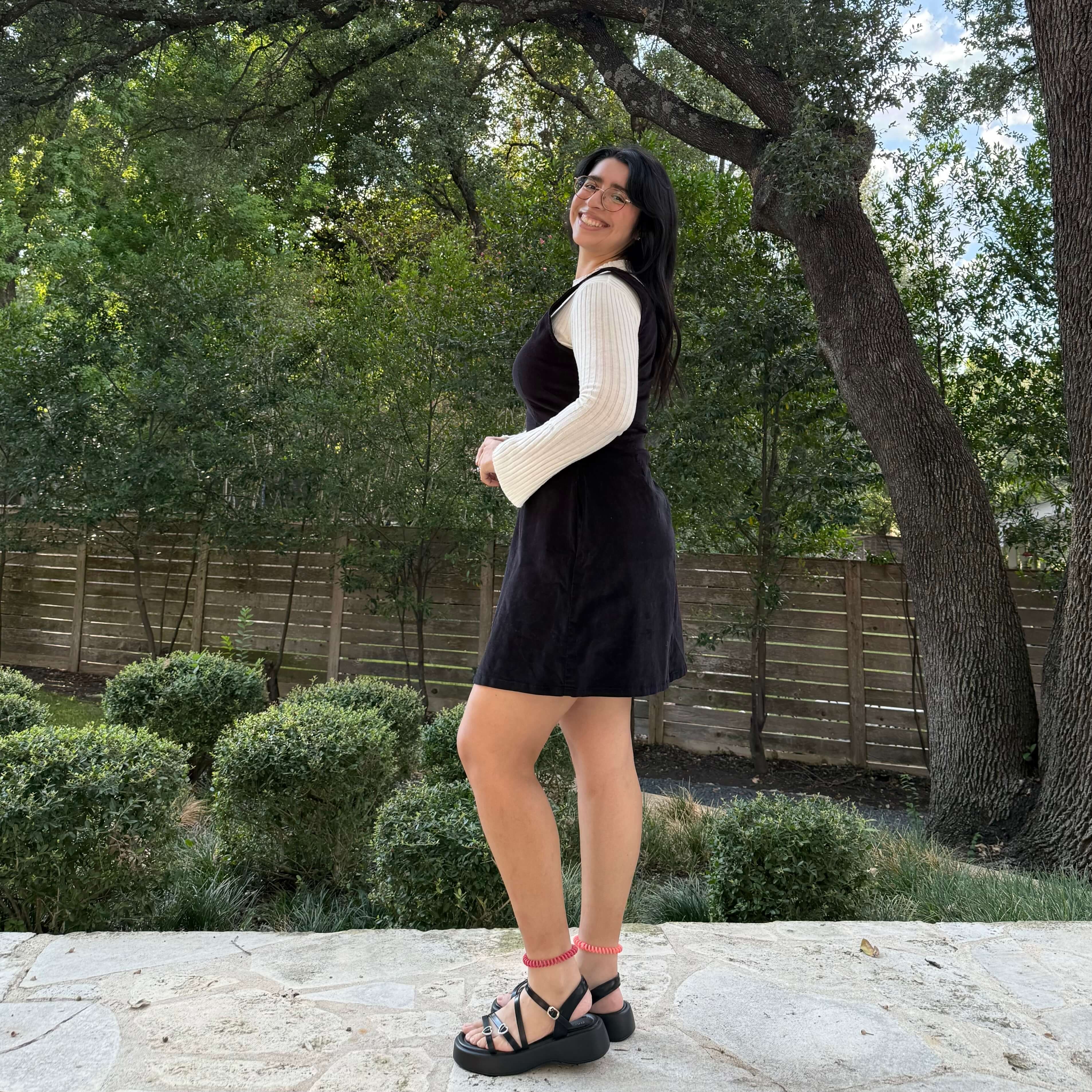 The Raven Dress - Black Corduroy