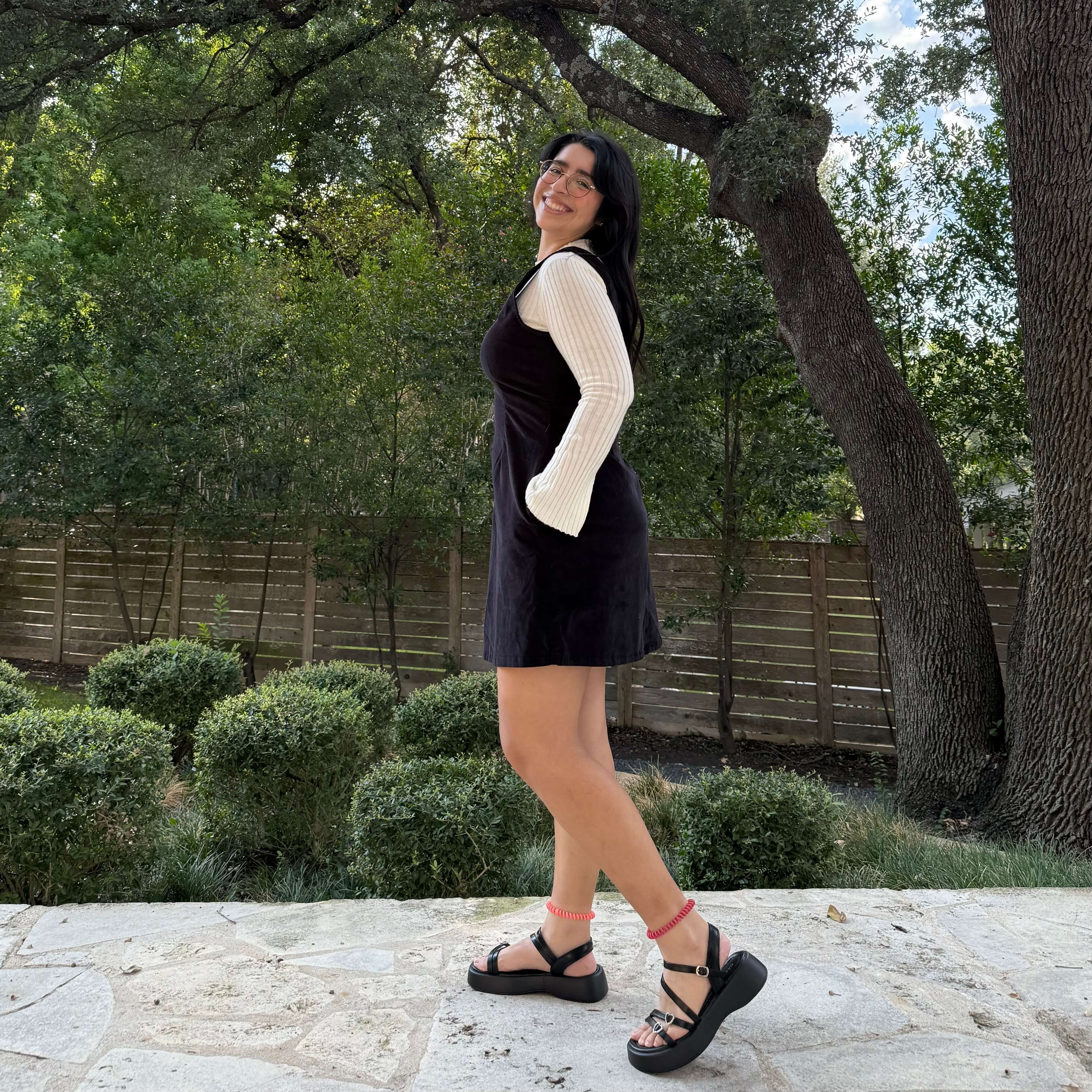 The Raven Dress - Black Corduroy