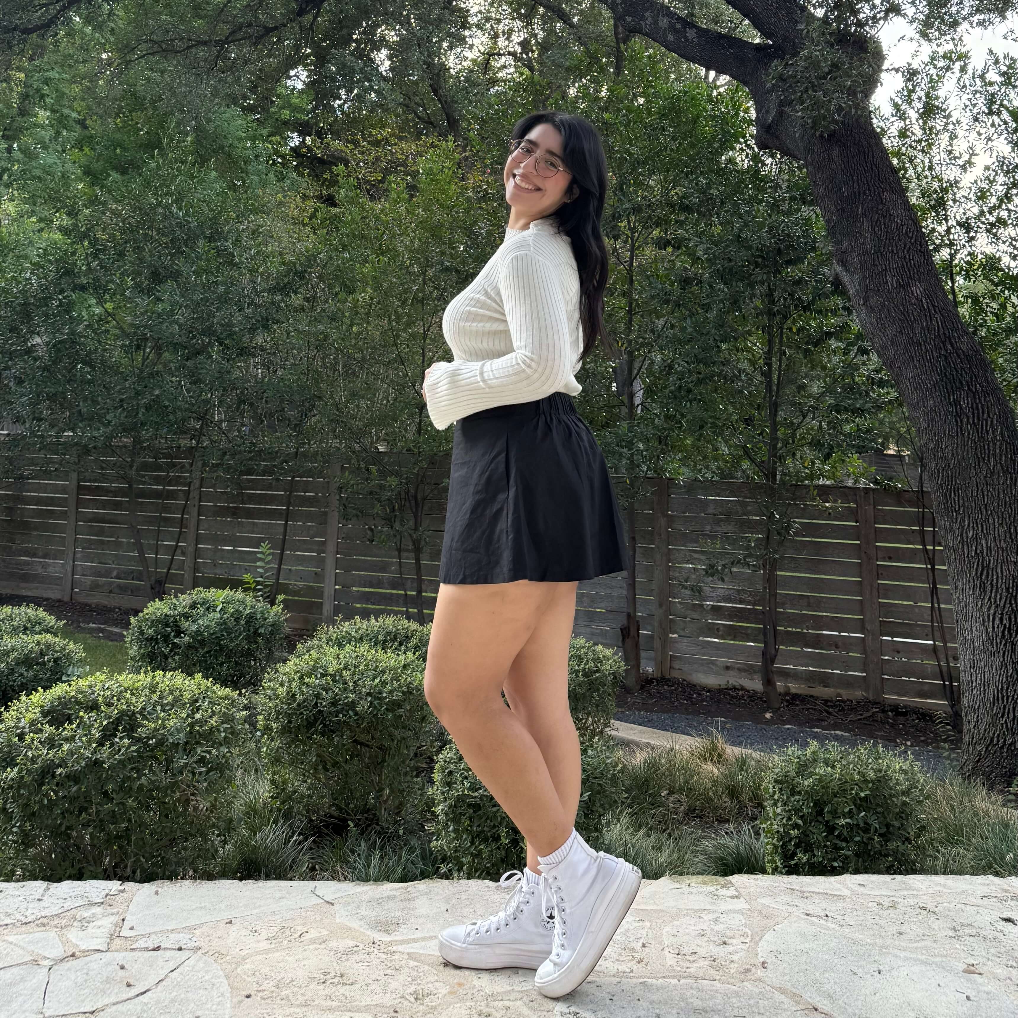 Christina Mini Skirt - Solid Black *Clearance Sale*