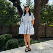 Gingham Dress - Sky *Clearance Sale*